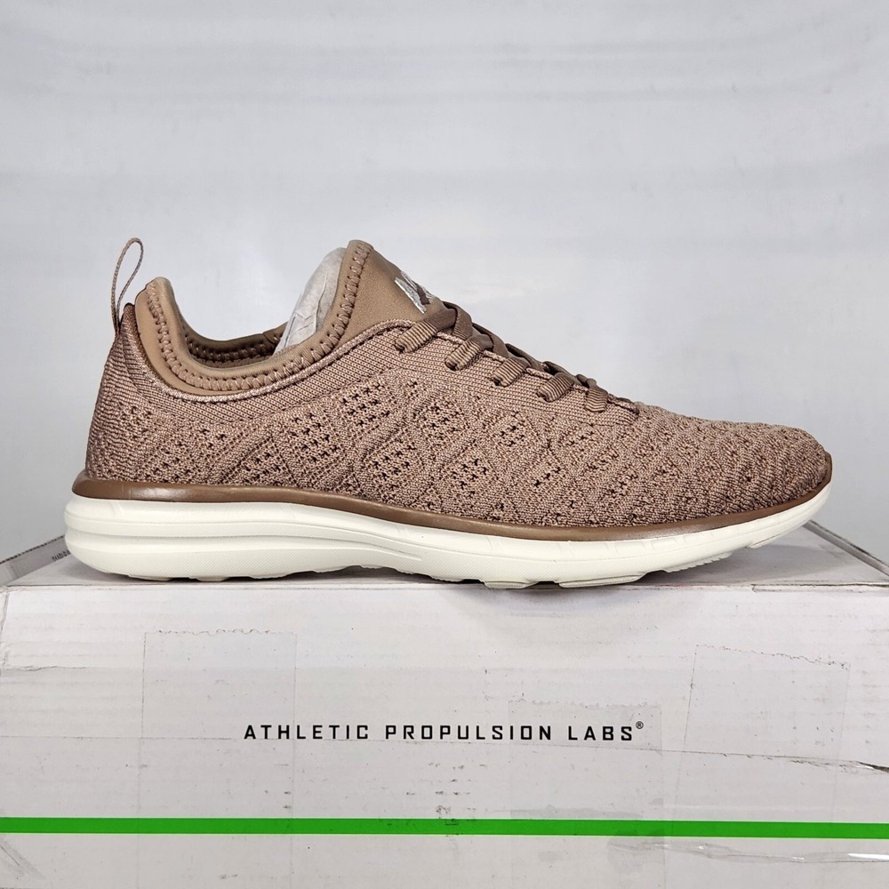 APL TechLoom Phantom Running Shoes Women Size 7 Almond Ivory Sneakers